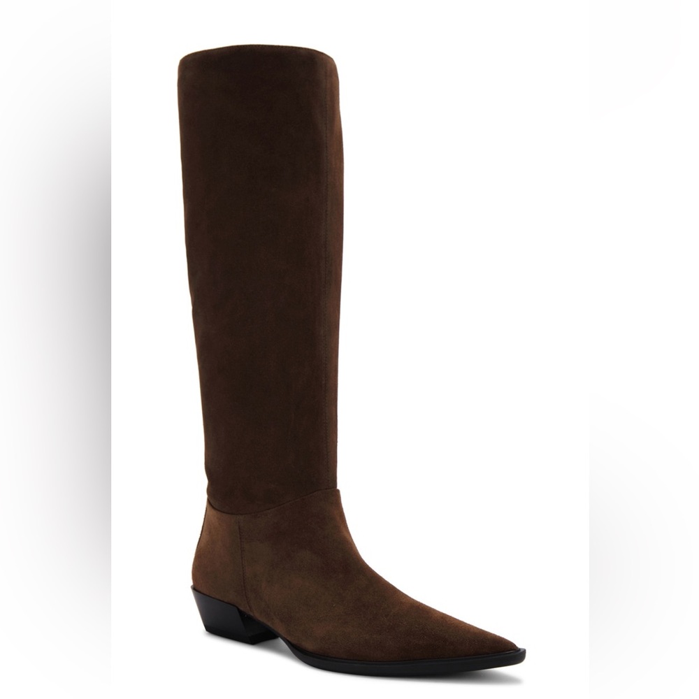 Cassie Tall Vagabond Slouch Boot in Mocha Brown - Picture 5 of 16